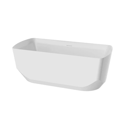 Zitta Vox Freestanding Bathtub, 63x30, in Glossy White - Plumbing Market
