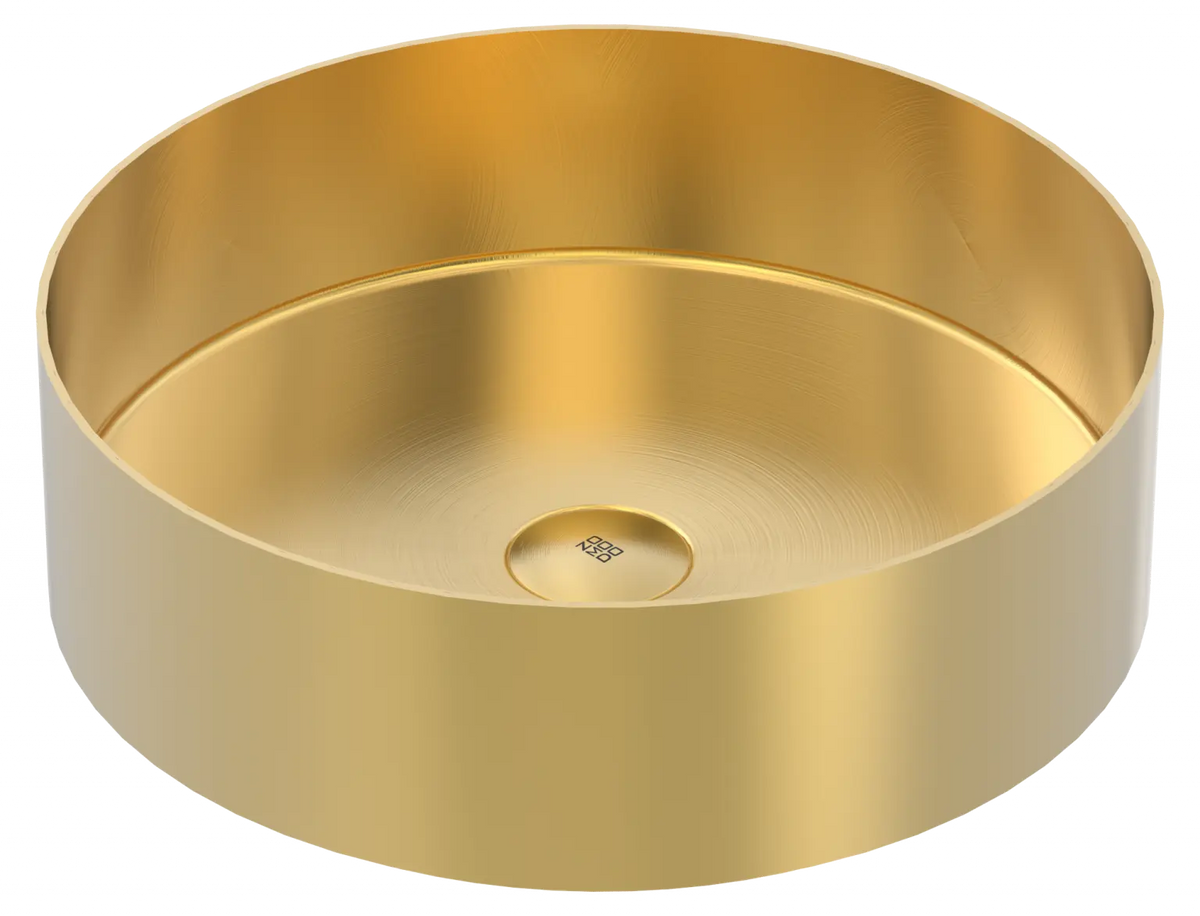 Zomodo 16" Round Vessel Sink - Eureka Gold VBC406R-EG