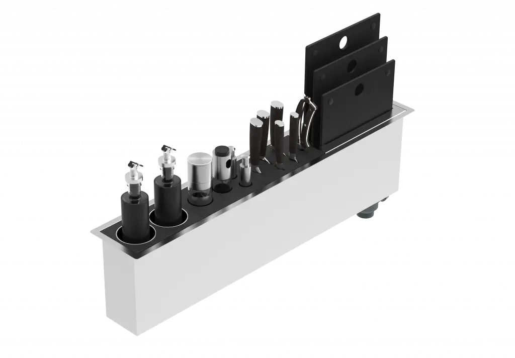 Zomodo Boutique 34" Chef Prep Station / Trough Sink PQC900