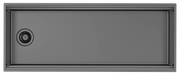 Zomodo Boutique 44" Workstation Single Bowl Kitchen Sink Black Pearl