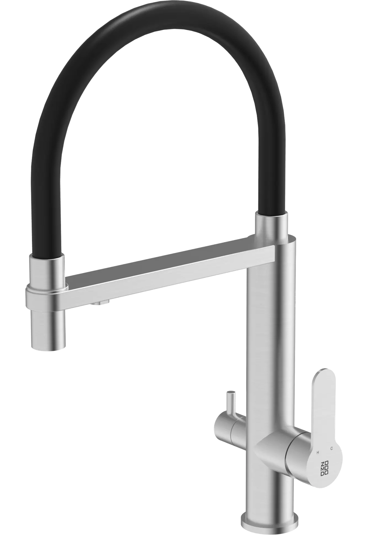 Zomodo CIGNUS CRYSTAL COMBO TAP & FILTERED WATER FAUCET - Brushed/Black
Overall Dimensions: Height: 18⅝" Reach: 9¼" KTC032-BR-K3