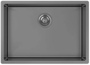 Zomodo Cayman 25" Single Bowl Kitchen Sink Black Pearl