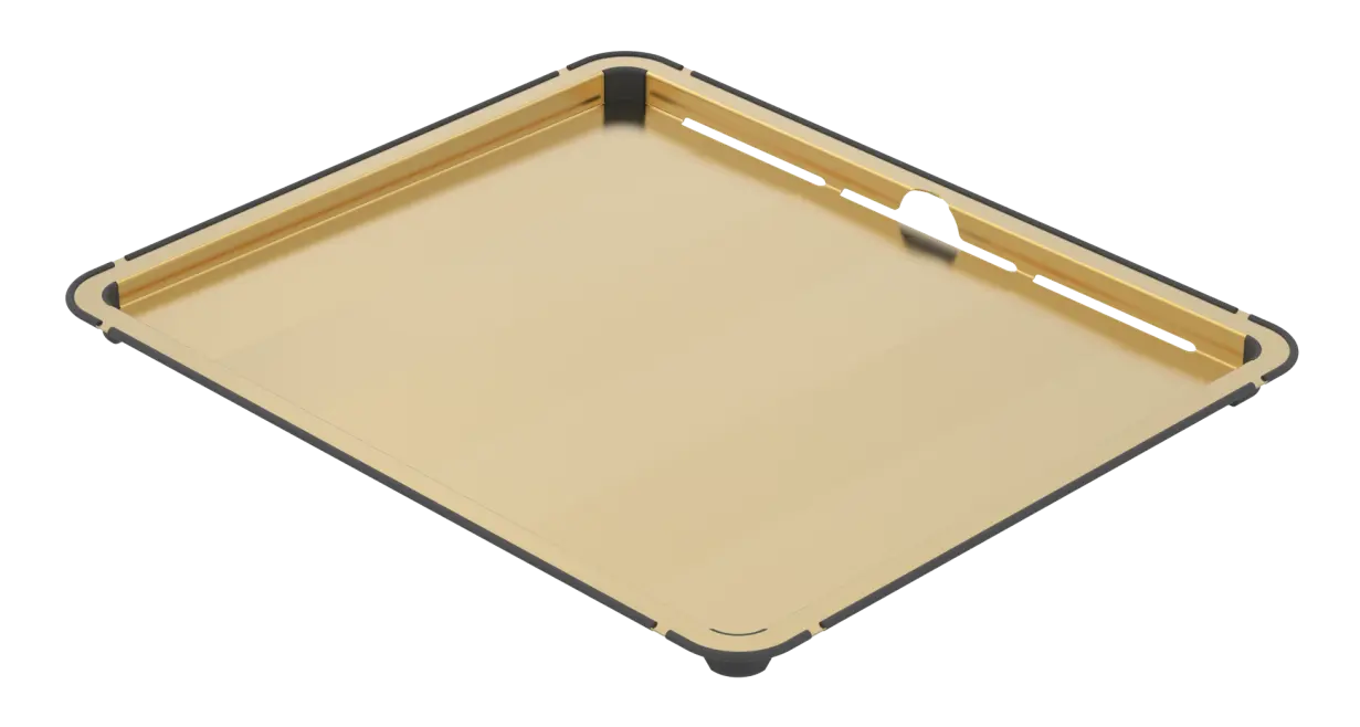 Zomodo Eureka Gold Drainer Tray
Overall Dimensions: 14⅙" x 16⅗" x 1" DTC-29-EG