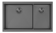 Zomodo Integrato 2.0 Black Pearl 31 x 18 Double Bowl Kitchen Sink ITC457D3-BK