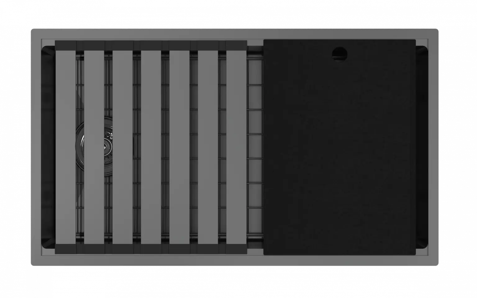 Zomodo Integrato 2.0 Black Pearl Kit 32 x 18 Kitchen Sink ITC762-BK