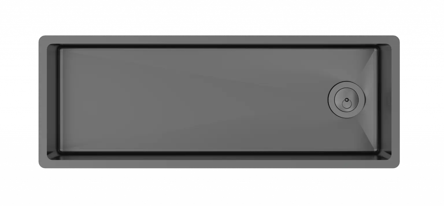Zomodo Panama 26" x 10" Party Sink / Cooler Kit - Black Pearl PRC620K-BK
