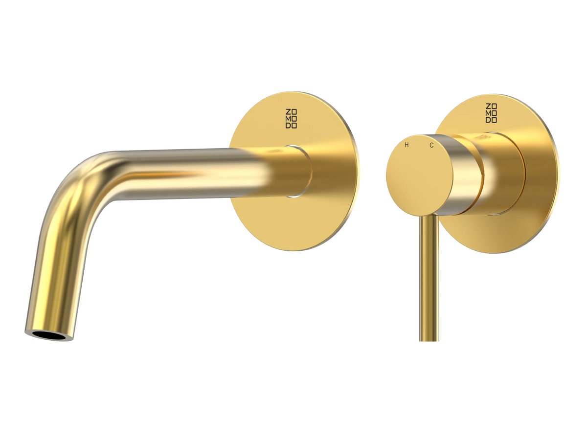 Zomodo VTC013-EG (Wall-Mount Tap) Eureka Gold Wall-Mount Vessel Faucet VTC013-EG