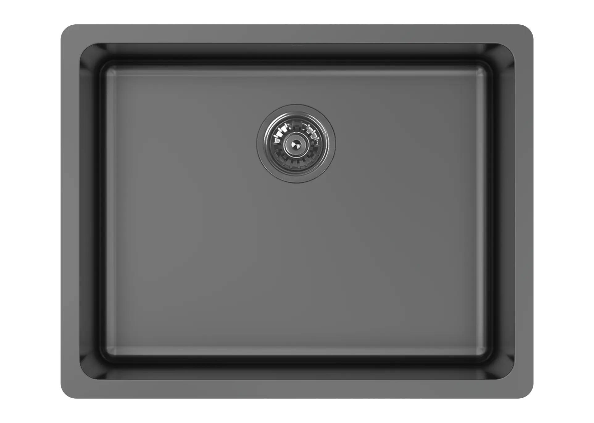 Zomodo Zeffiro 24" Laundry Sink Single Black Pearl ZLC130U-BK