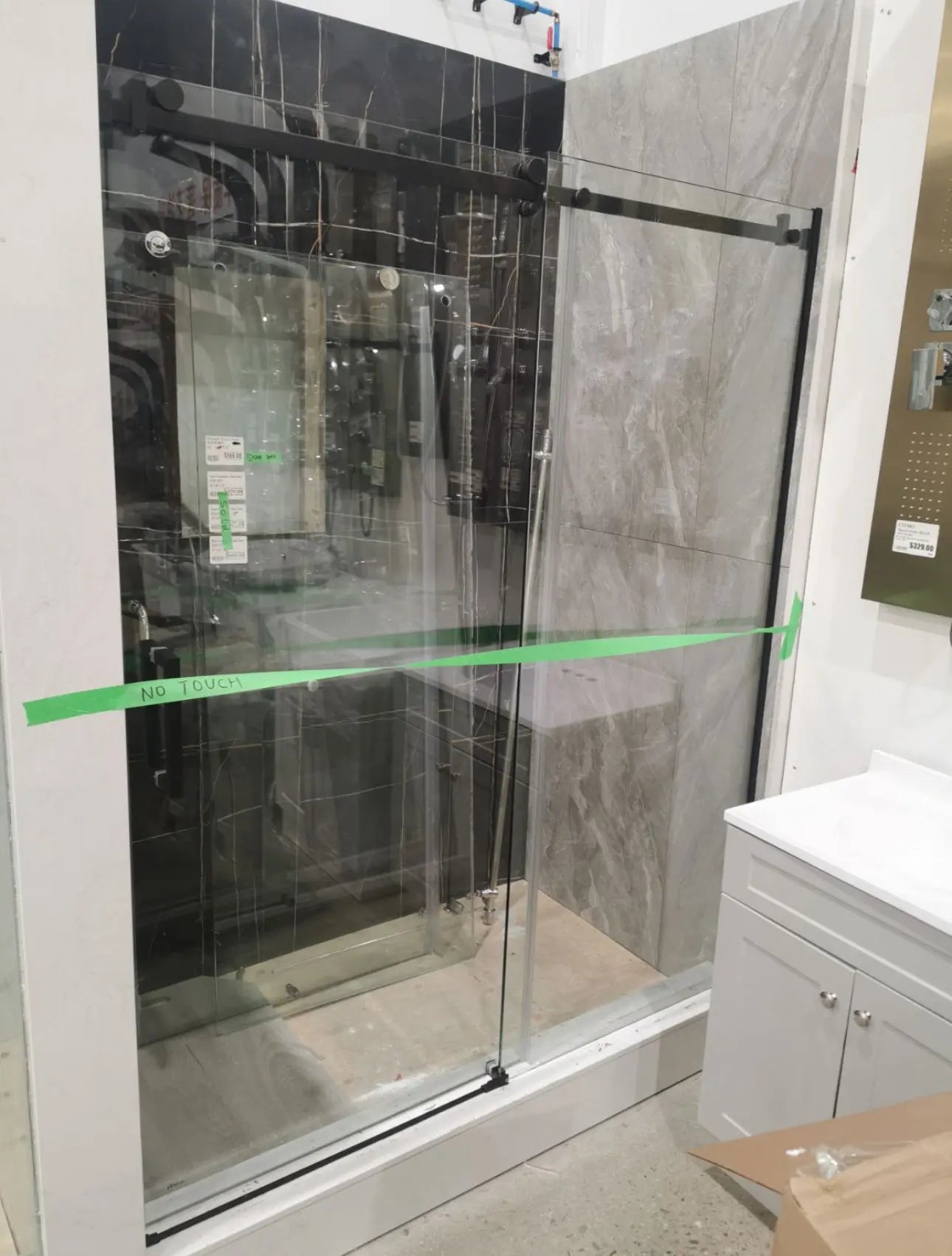 Zuuz 60" x 72"  10mm thick Sliding Door with Hardware - Plumbing Market