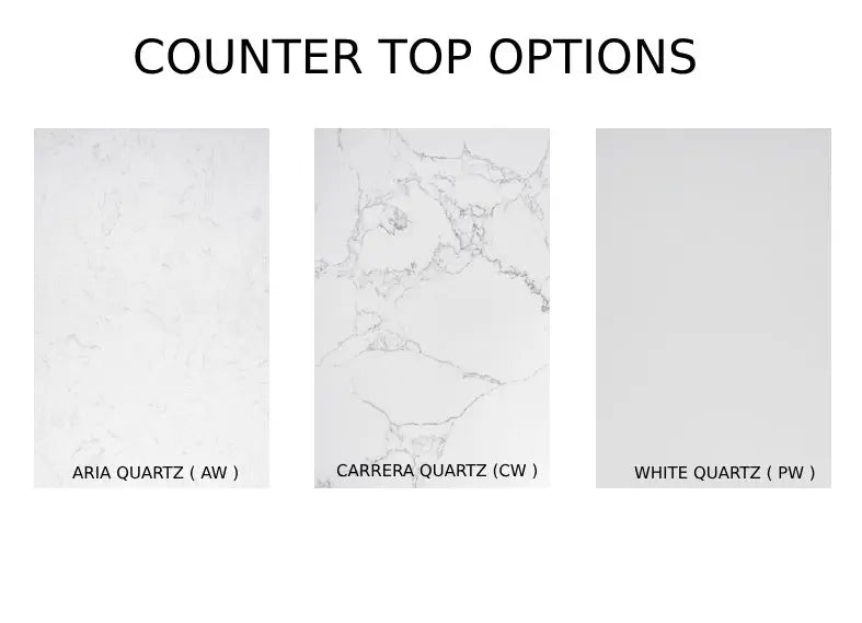 Zuuz Hampton Bathroom Vanity With Quartz Counter Top 36 Inch Left Doors - Plumbing Market