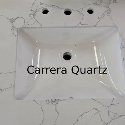 Zuuz Hampton Bathroom Vanity With Quartz Counter Top 60 Inch Double Sink - Plumbing Market