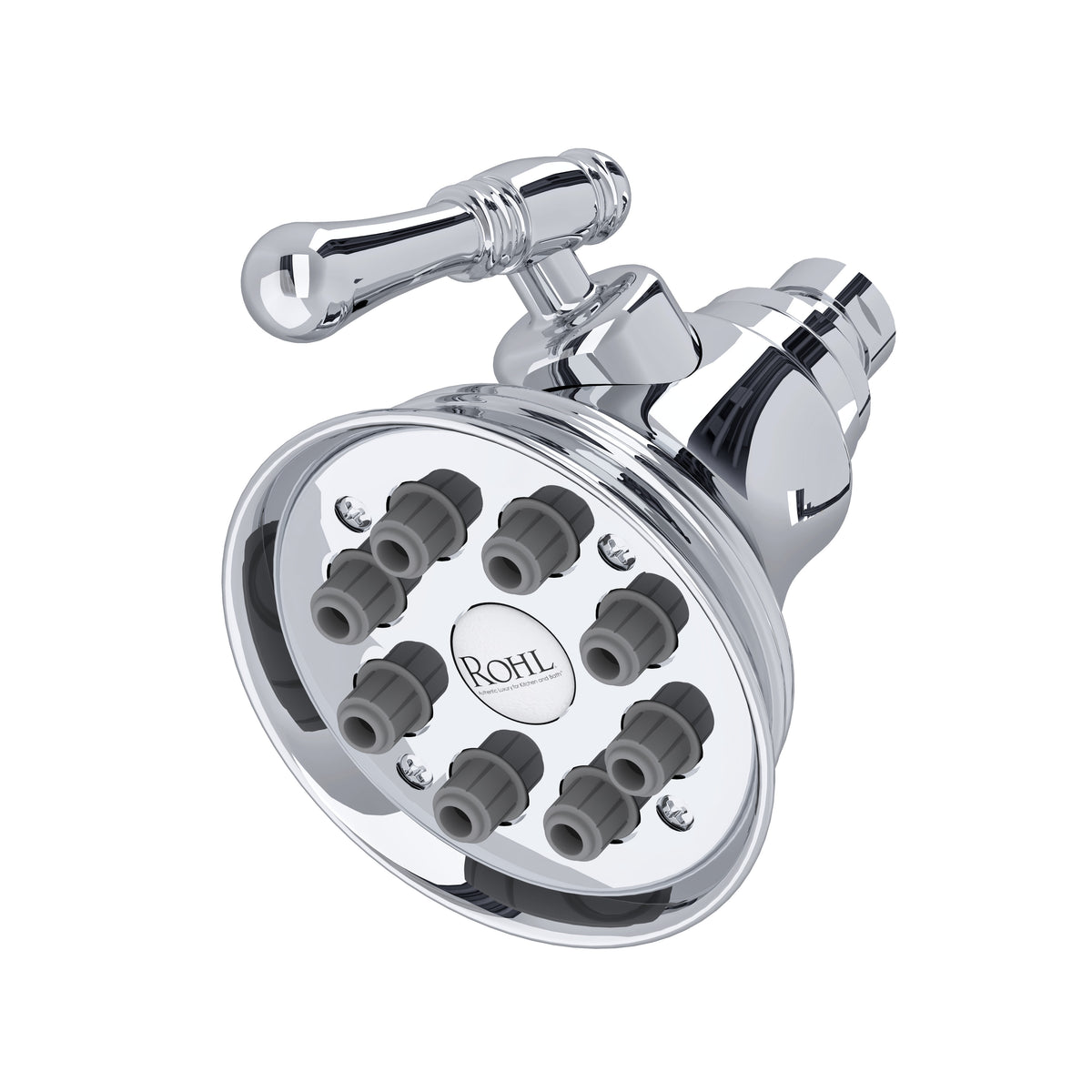 ROHL 4" Multi-Function Showerhead WI0123 - Polished Chrome