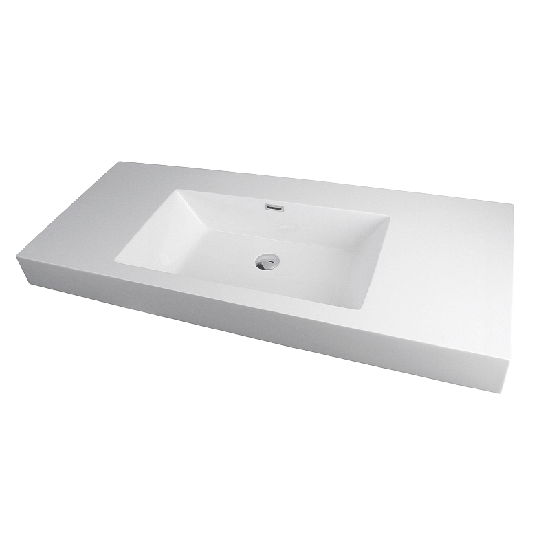 Rubi Arto Countertop Basin with Overflow White Gloss RTO120BL