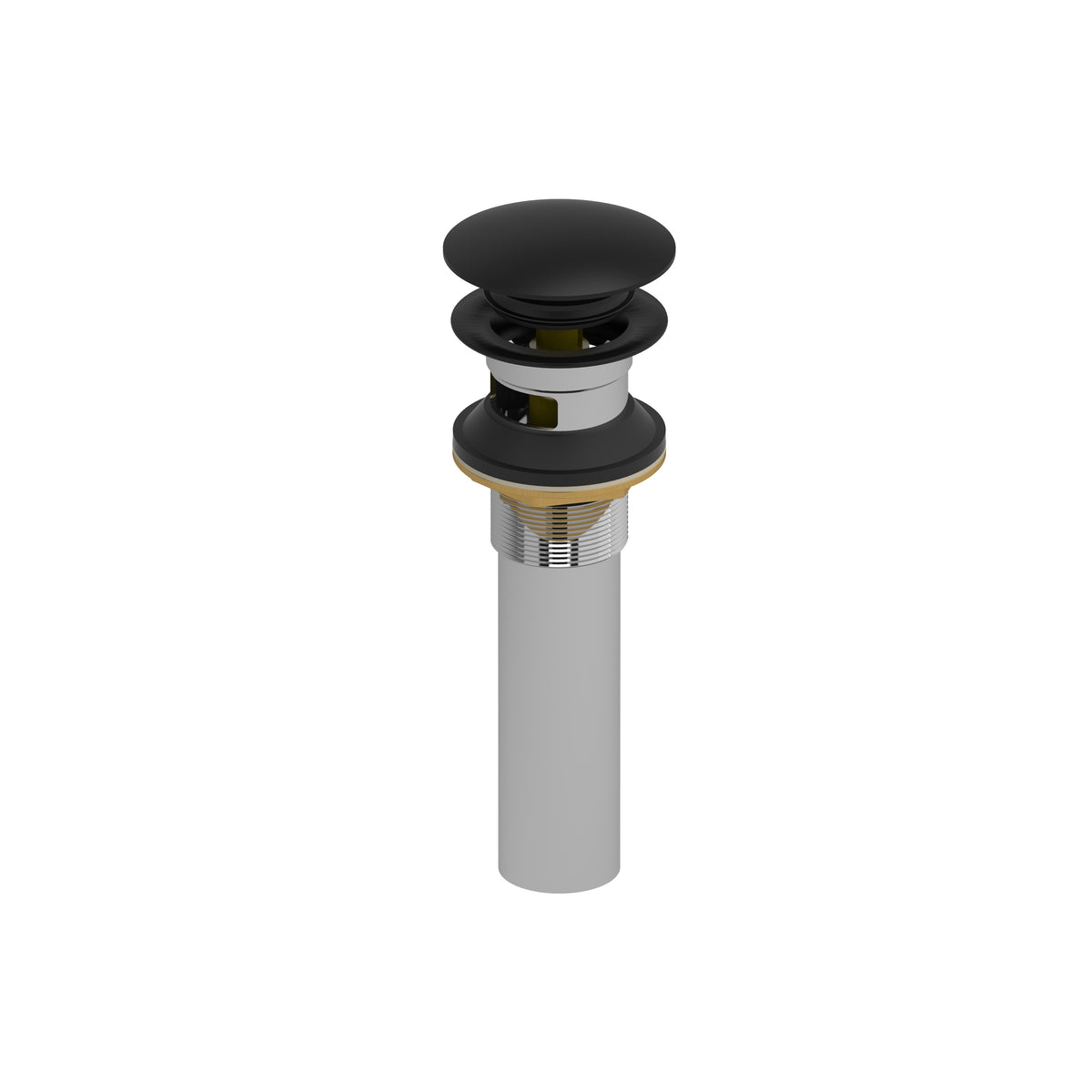 Riobel Lavatory Push Drain With Overflow DB160 - Black (DB160BK)