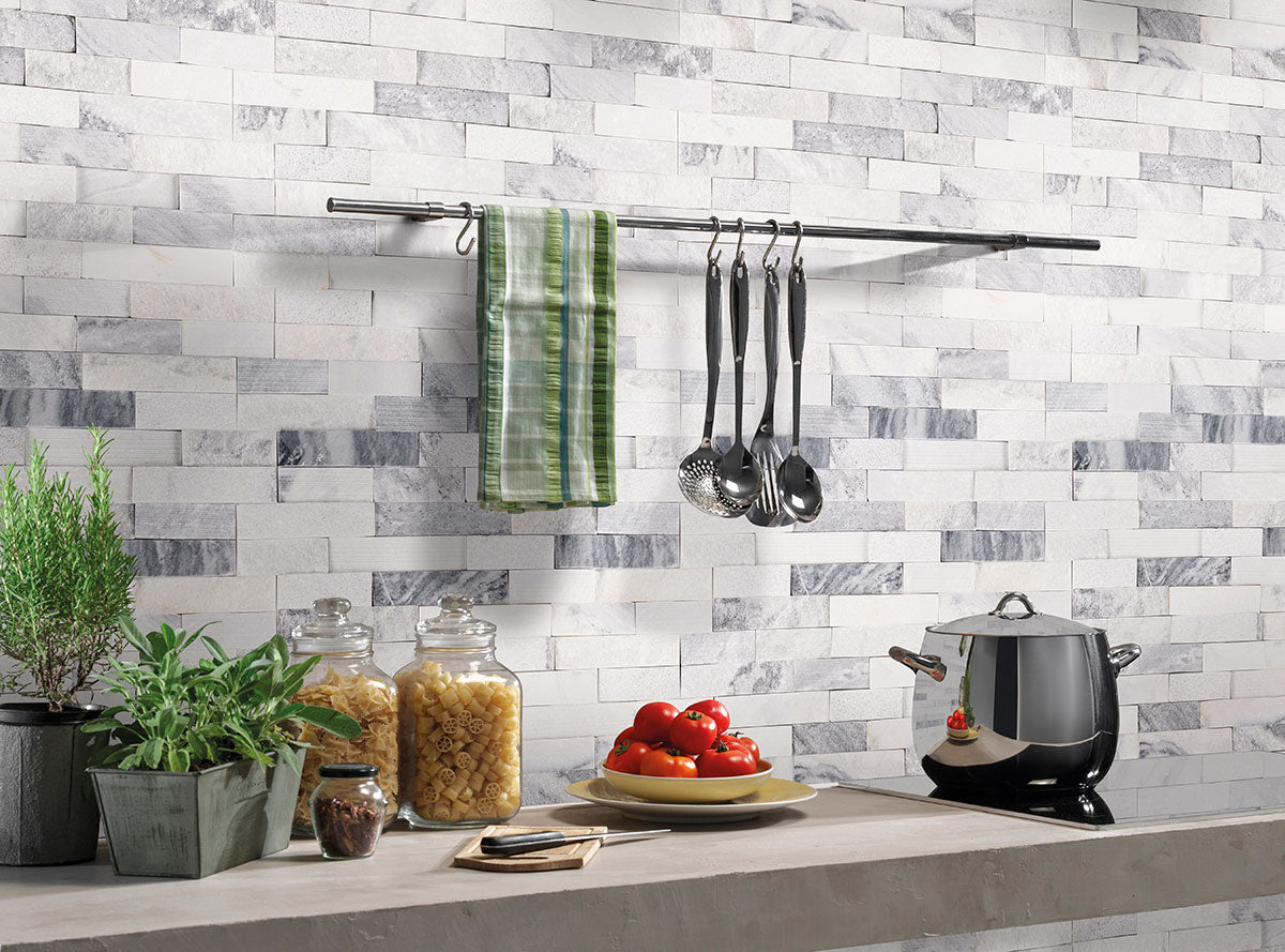 MSI Alaska Gray Multi Finish stacked stone 6 x 24 (LPNLMALAGRY624-MULTI)