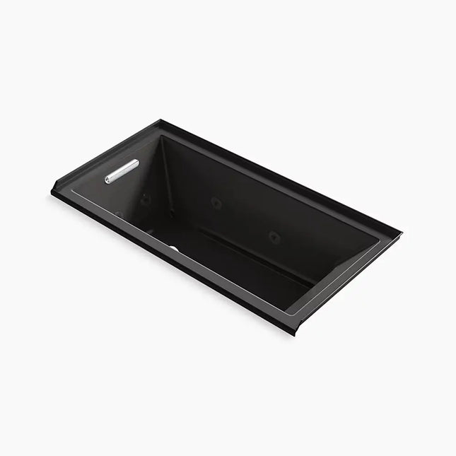 Kohler Underscore 60" x 30" drop-in/alcove heated whirlpool bath, left drain K-1167-JLH-7 - Plumbing Market