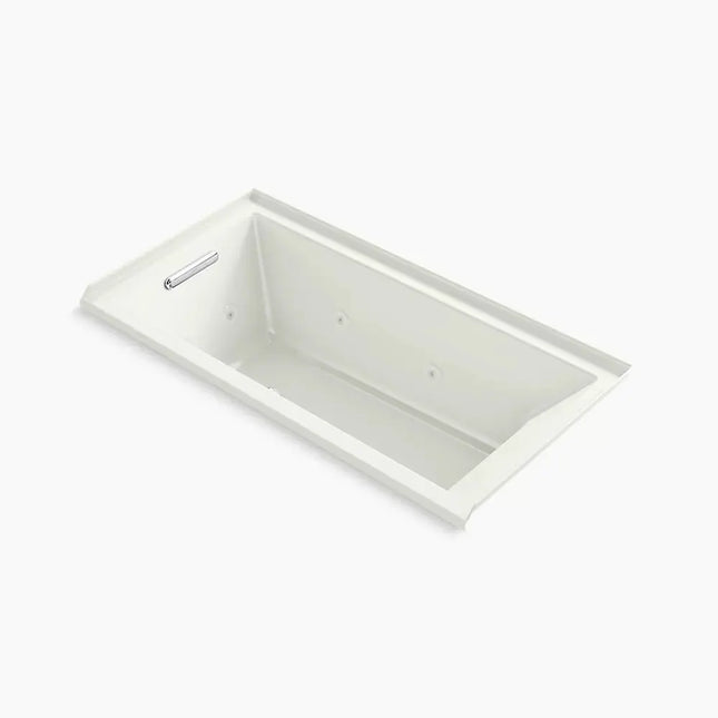 Kohler Underscore 60" x 30" drop-in/alcove heated whirlpool bath, left drain K-1167-JLH-NY - Plumbing Market