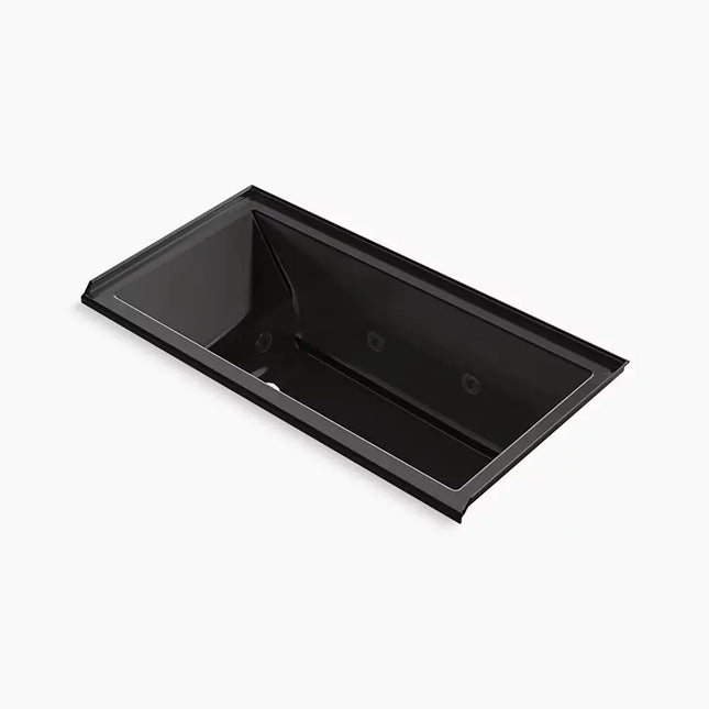 Kohler Underscore 60" x 30" drop-in/alcove heated whirlpool bath, right drain K-1167-JRH-7 - Plumbing Market