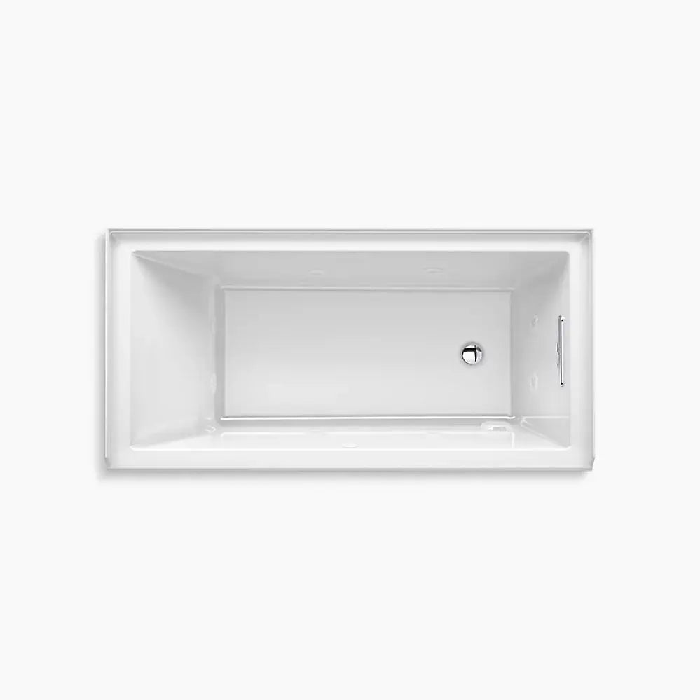 Kohler Underscore 60" x 30" drop-in/alcove heated whirlpool bath, right drain K-1167-JRH-95 - Plumbing Market