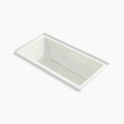 Kohler Underscore 60" x 30" drop-in/alcove heated whirlpool bath, right drain K-1167-JRH-NY - Plumbing Market