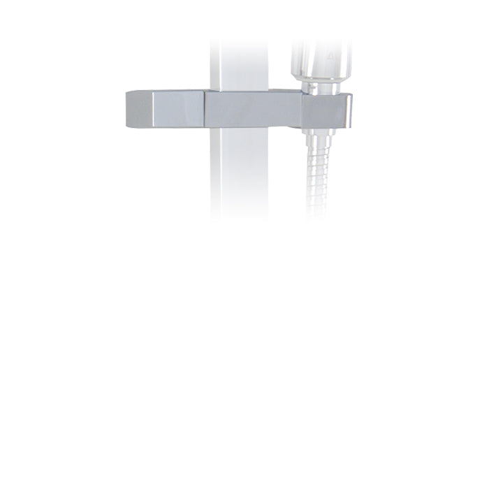 ALT Handshower Holder for Square Shower Rails 60642 in Polished Chrome