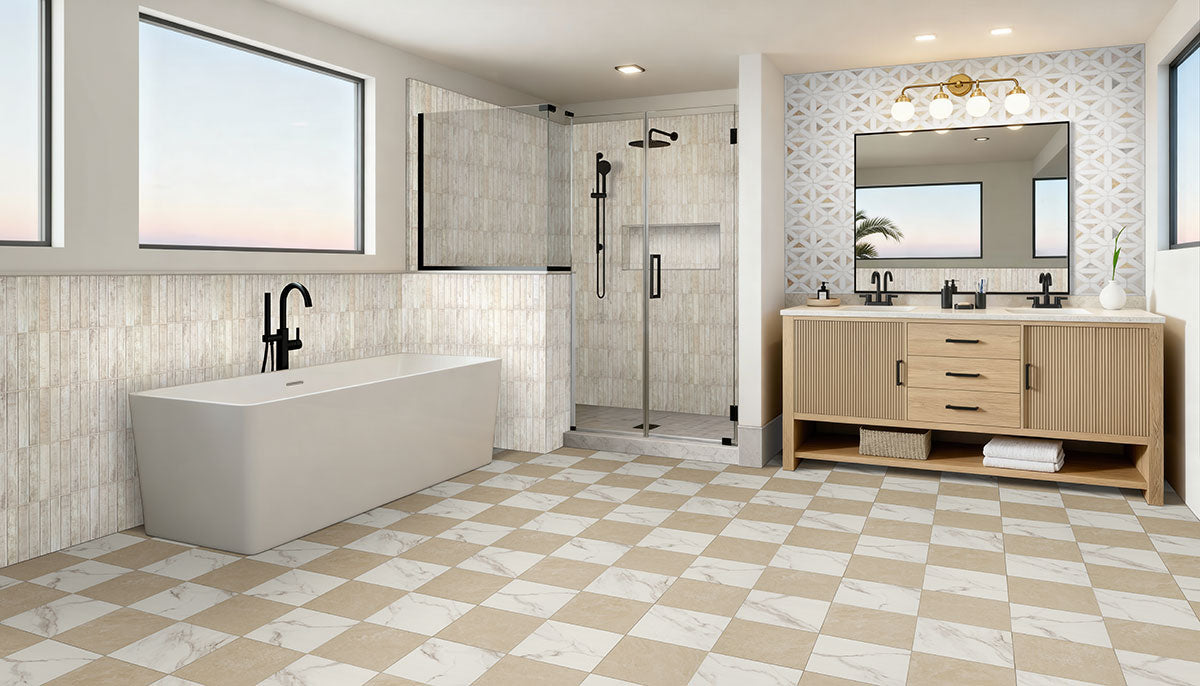MSI Surfaces Backsplash and Wall Tile Angora Geometric Pattern Tile