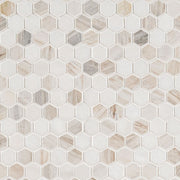 MSI Angora Tibi 1" Hexagon Polished Marble mosaic (SMOT-ANGORA-TIBP) – MSI product image