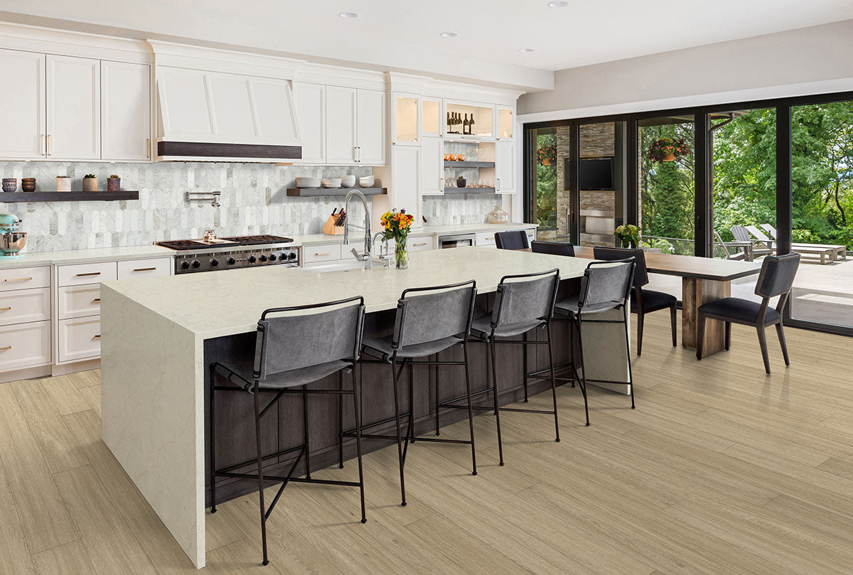 MSI Arabescato Venato White Picket Honed Marble mosaic (SMOT-ARAVEN-PKH) – MSI room scene (kitchen)