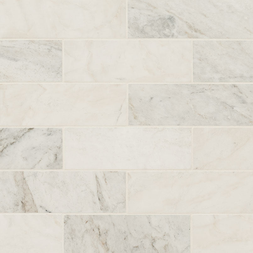 MSI Arabescato Venato White 4 x 12 Honed Marble tile (TARAVEN412H) – MSI product image