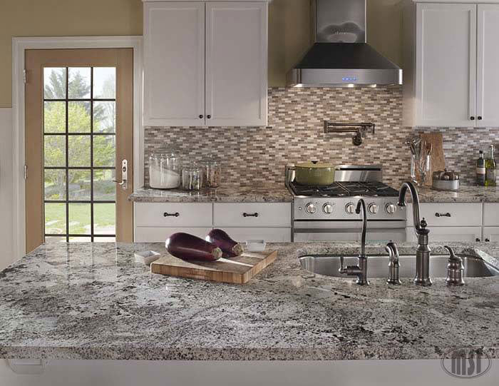 MSI Arctic Storm 0.625 x 2 Honed Marble mosaic (SMOT-AS-10MM) – MSI room scene
