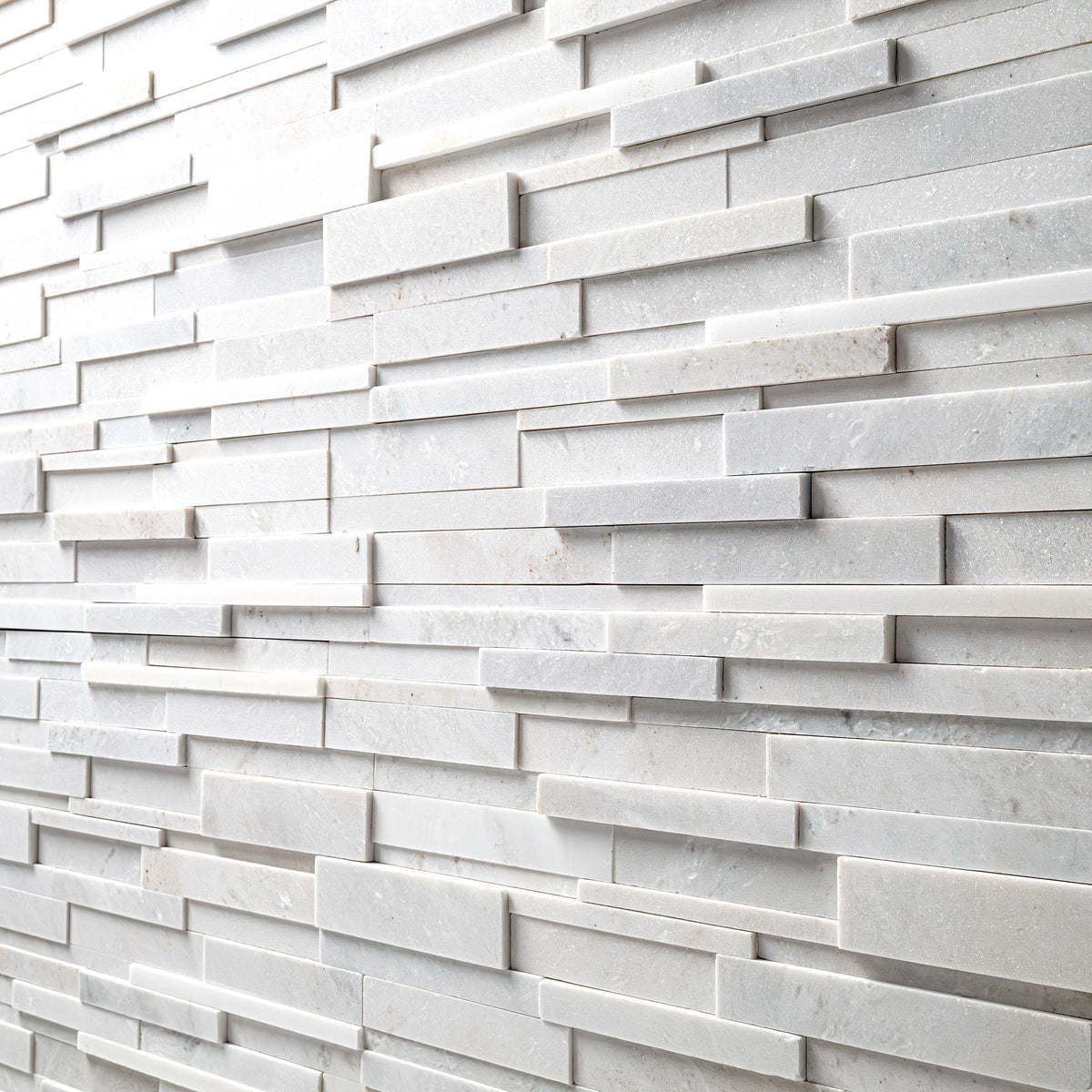 MSI Arctic White 3d stacked stone 6 x 24 (LPNLMARCWHI624-3DH)