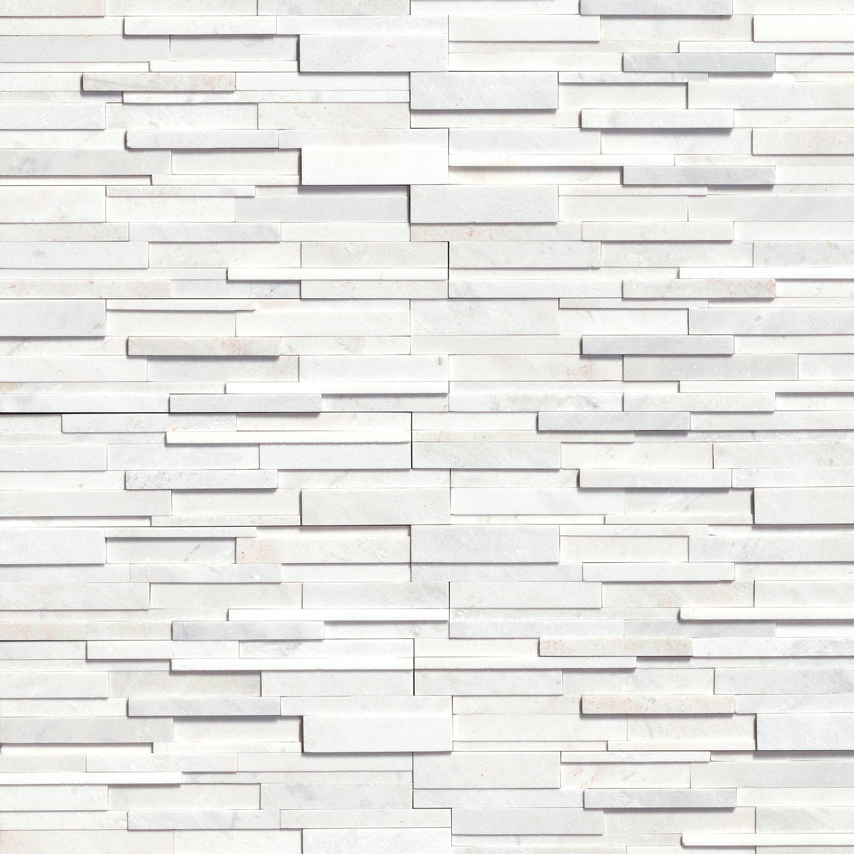 MSI Arctic White 3d stacked stone 6 x 12 x 6 (LPNLMARCWHI618COR-3DH)