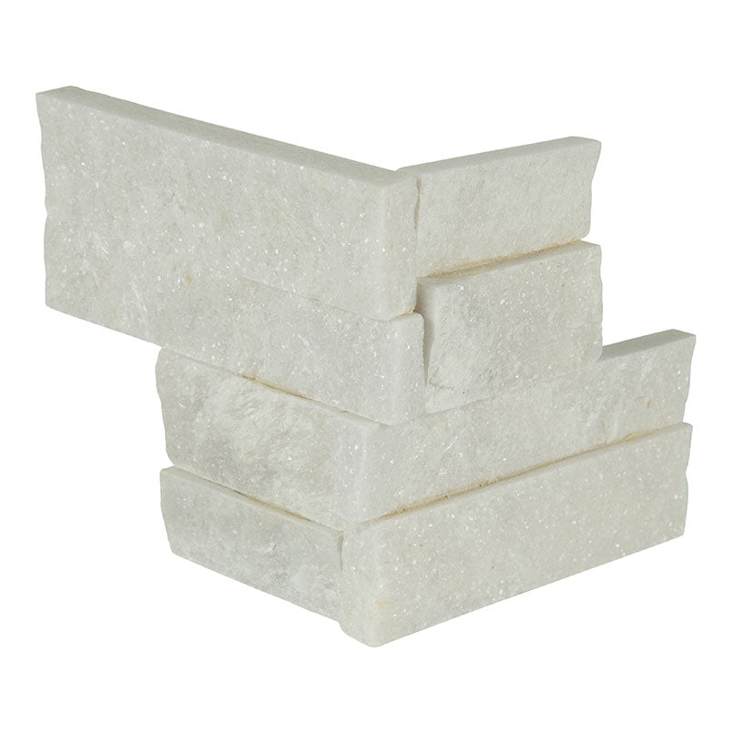 MSI Arctic White stacked stone 4.5 x 9 (LPNLQARCWHI4.59COR-MINI)