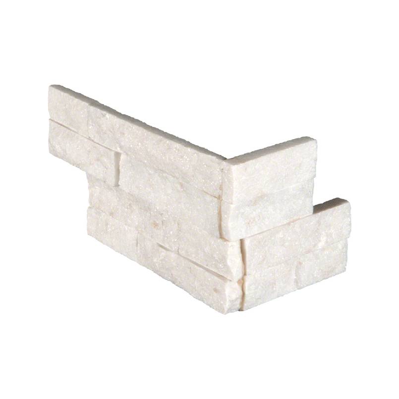 MSI Arctic White stacked stone 6 x 12 x 6 (LPNLQARCWHI618COR)