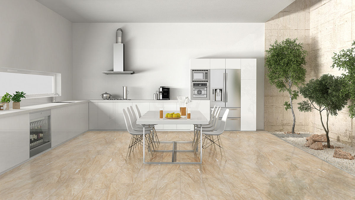 MSI Aria Oro 2 x 4 Polished Porcelain mosaic (NARIORO2X4P) – MSI room scene