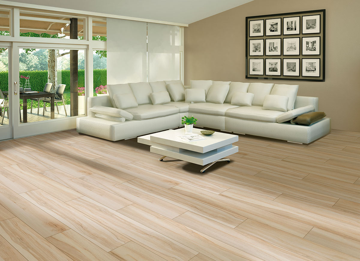 MSI Aspenwood Artic 9 x 48 Matte Porcelain tile (NASPART9X48) – MSI room scene