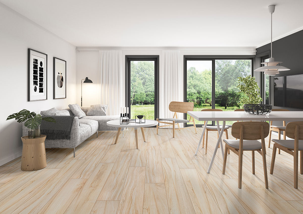 MSI Aspenwood Artic 9 x 48 Matte Porcelain tile (NASPART9X48) – MSI room scene