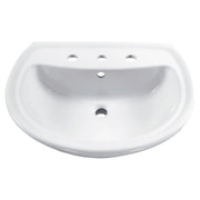American Standard Cadet 8-Inch Widespread Pedestal Sink Top - White