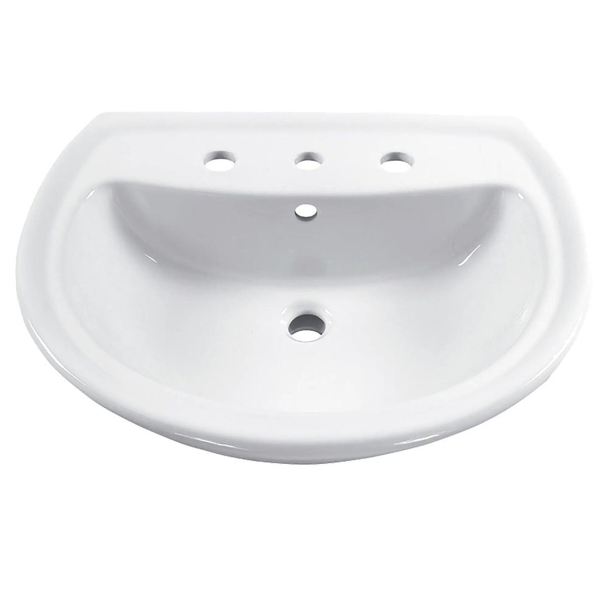 American Standard Cadet 8-Inch Widespread Pedestal Sink Top - product view