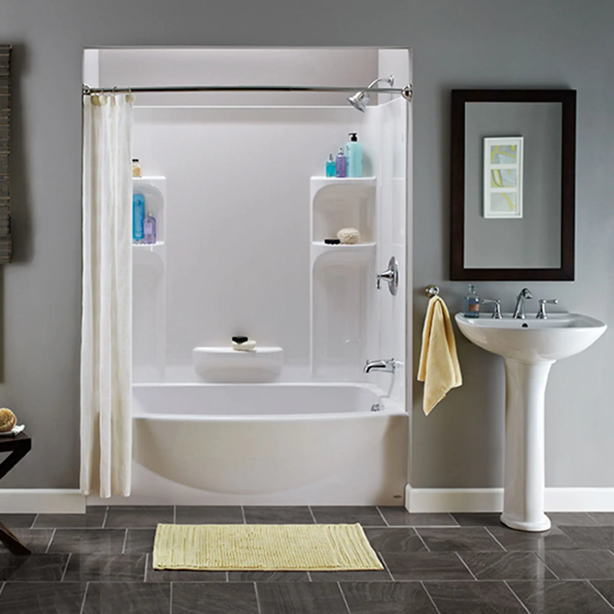 American Standard Cadet 8-Inch Widespread Pedestal Sink Top - details