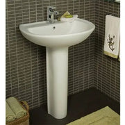 American Standard Cadet Plus 8-Inch Widespread Pedestal Sink Top and Leg Combination - White