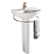 American Standard Ravenna Center Hole Only Pedestal Sink Top and Leg Combination - White