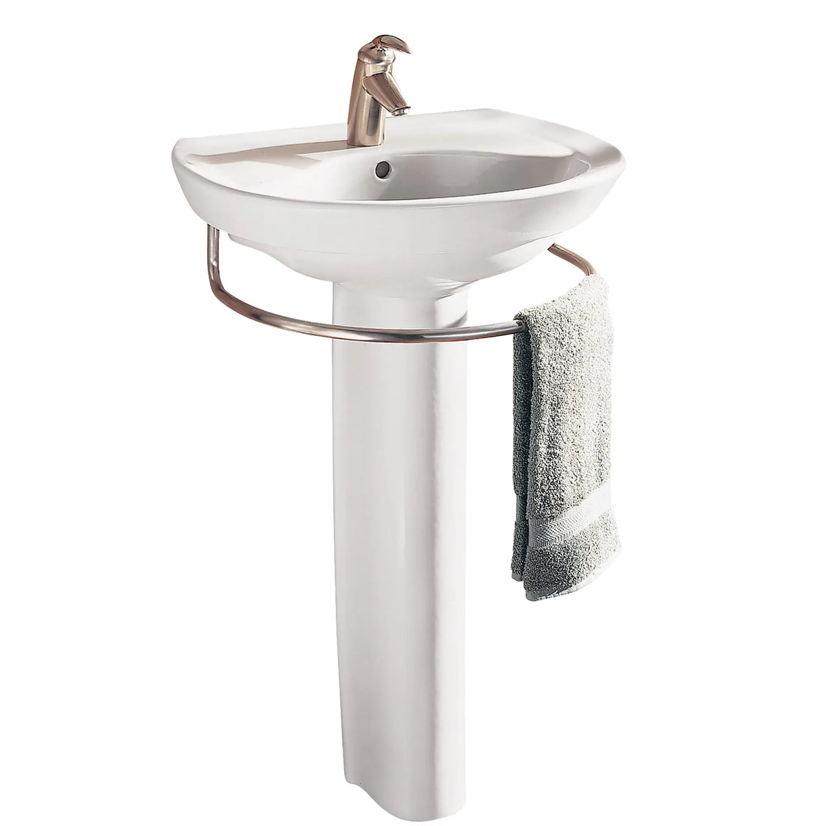 American Standard Ravenna Center Hole Only Pedestal Sink Top and Leg Combination - White