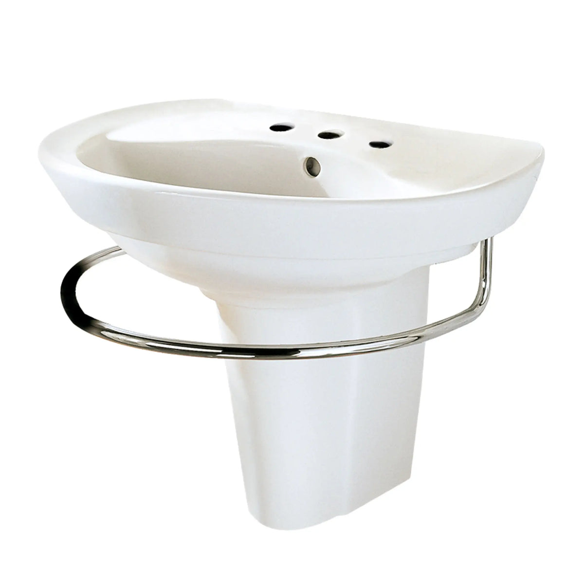 American Standard Ravenna 8-Inch Widespread Wall-Hung Sink and Semi-Pedestal Leg Combination - White
