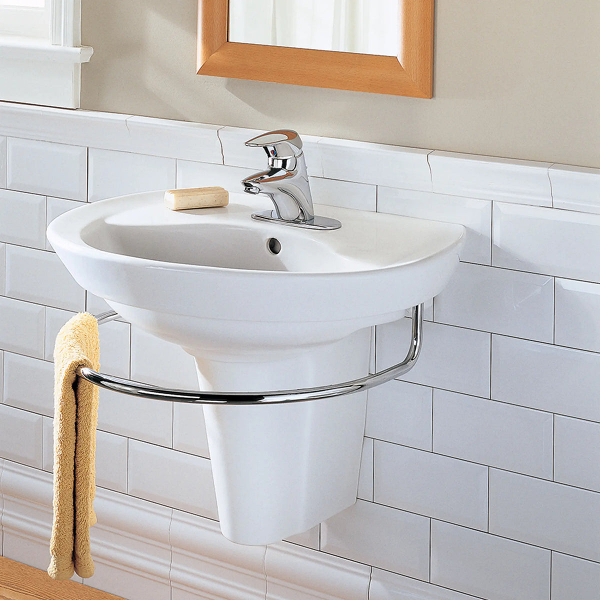 American Standard Ravenna 8-Inch Widespread Wall-Hung Sink and Semi-Pedestal Leg Combination - product view