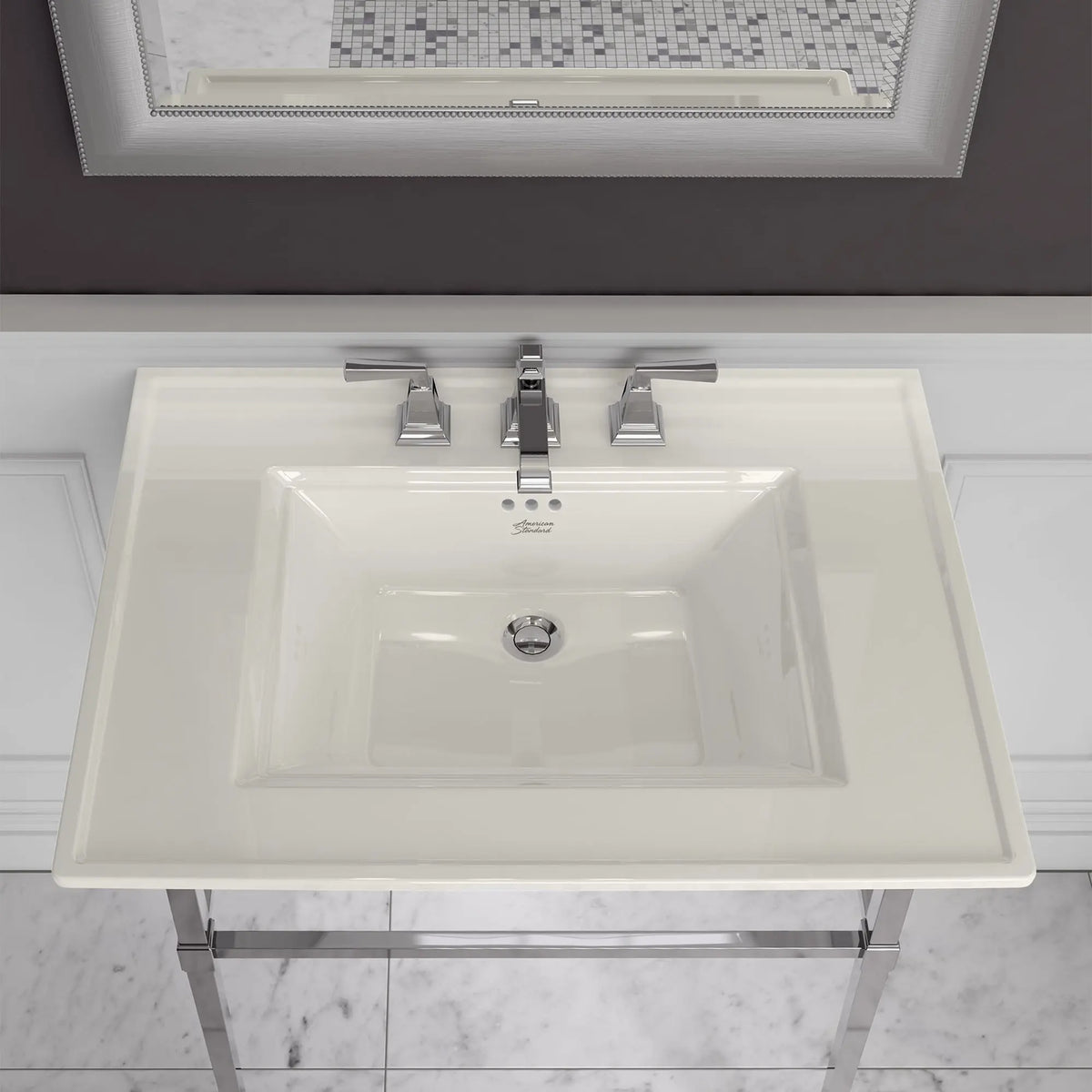 American Standard Town Square S 8-Inch Widespread Pedestal Sink Top - details