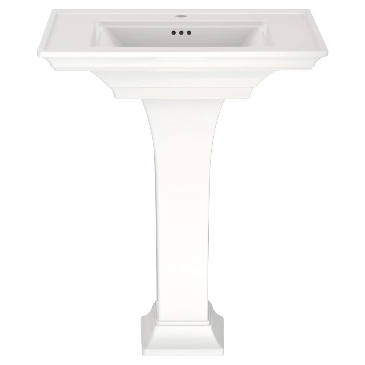 American Standard Town Square S Center Hole Only Pedestal Sink Top and Leg Combination - White