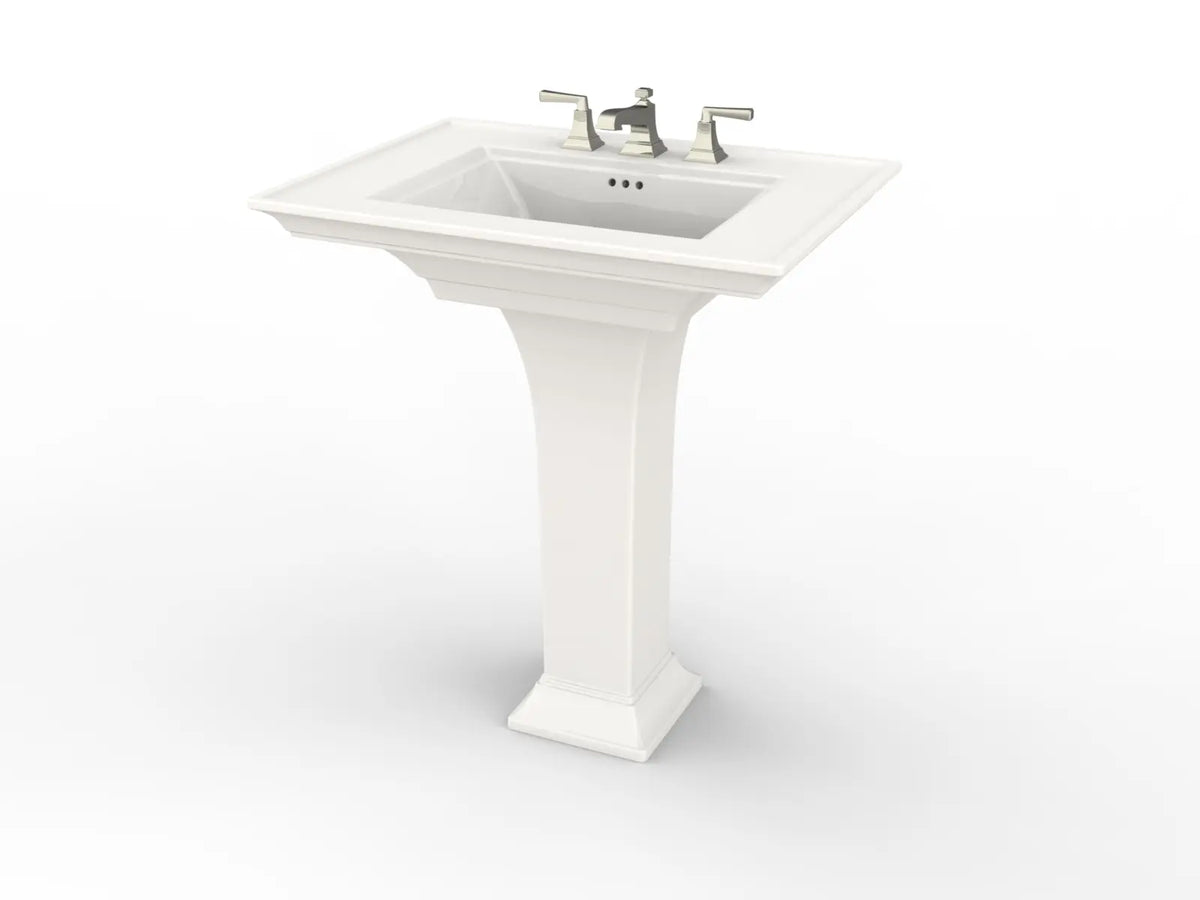 American Standard Town Square S 8-Inch Widespread Pedestal Sink Top and Leg Combination - White