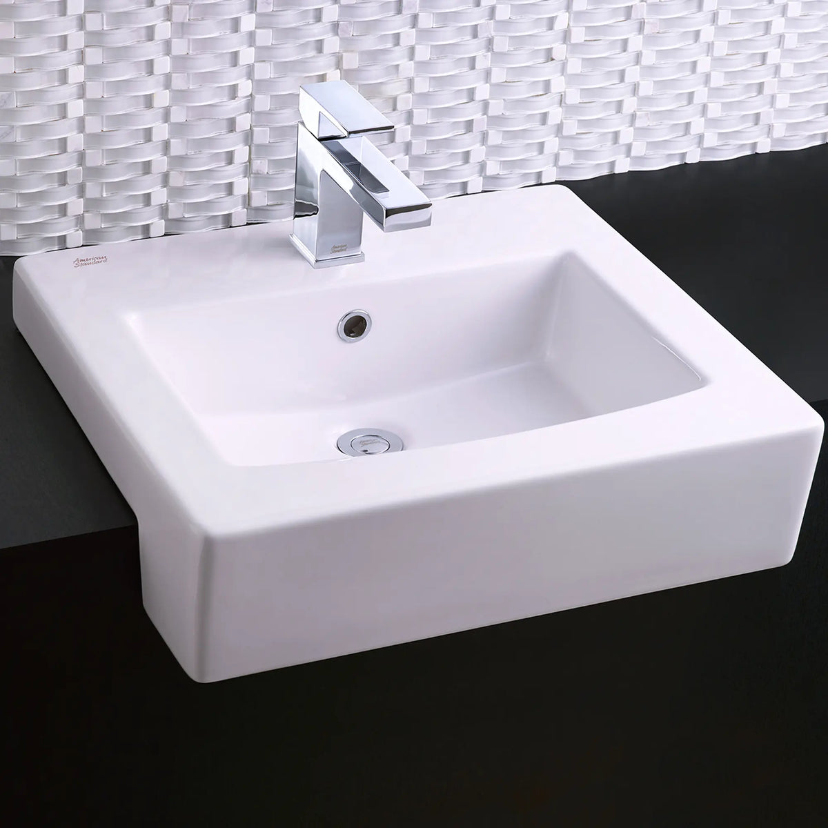 American Standard Boxe Semi-Countertop Sink With Center Hole Only - details