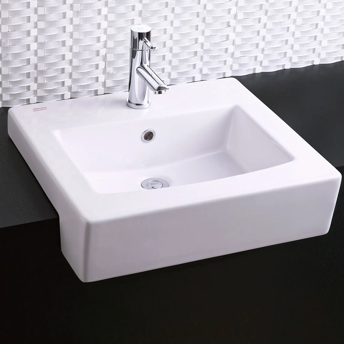 American Standard Boxe Semi-Countertop Sink With Center Hole Only - details